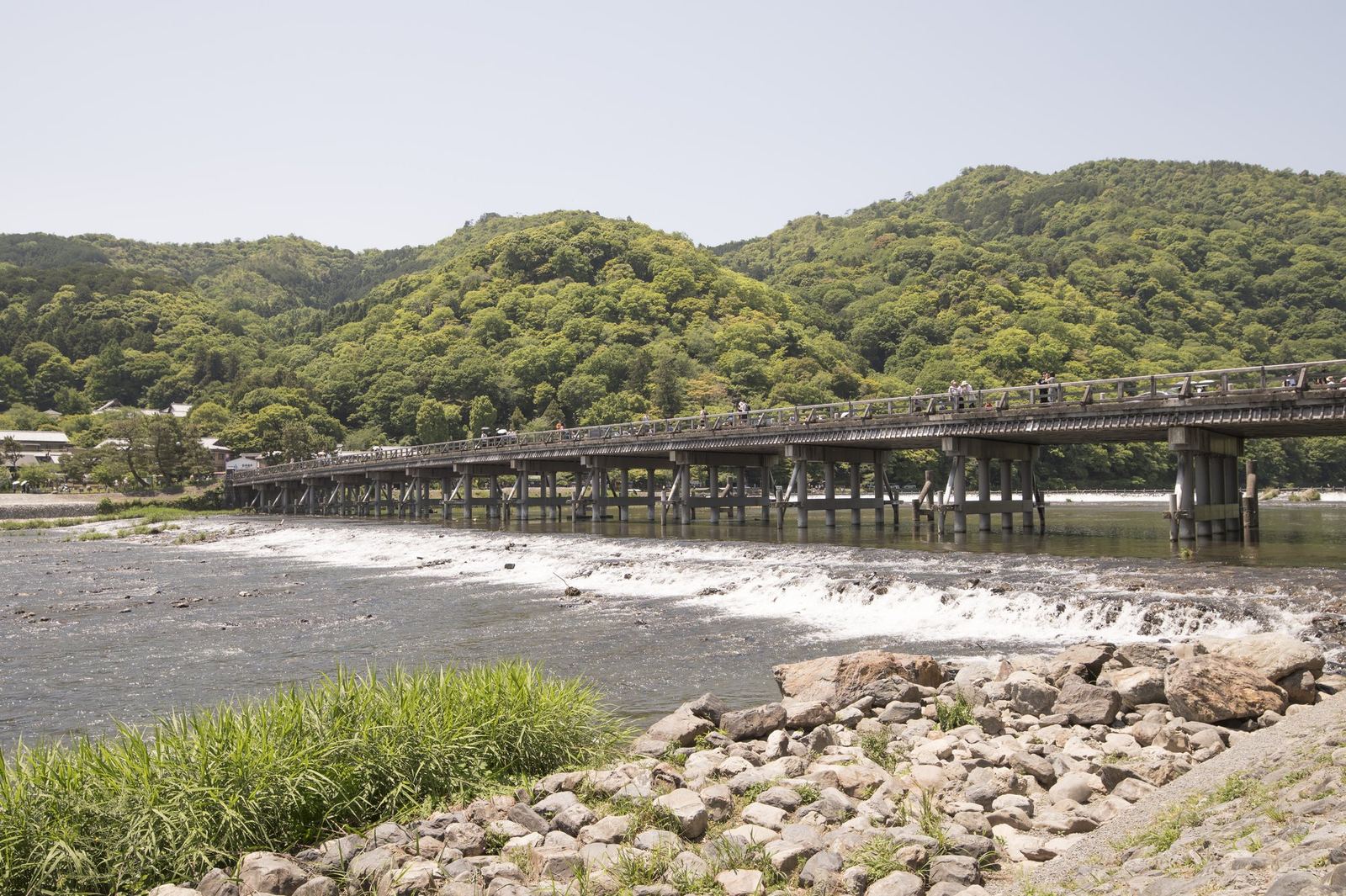 The Katsura river and the Togetsukyō bridge, Arashiyama.