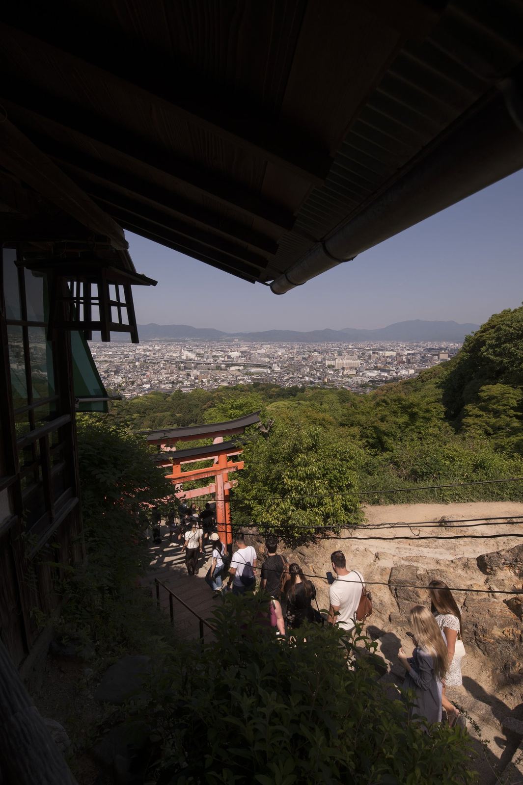 Looking back over Kyoto from the climb.