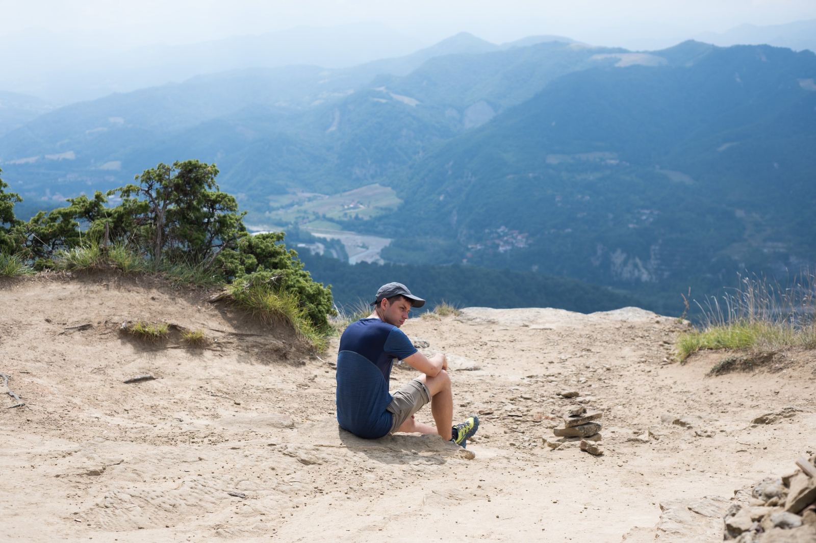 Looking back over the valley.