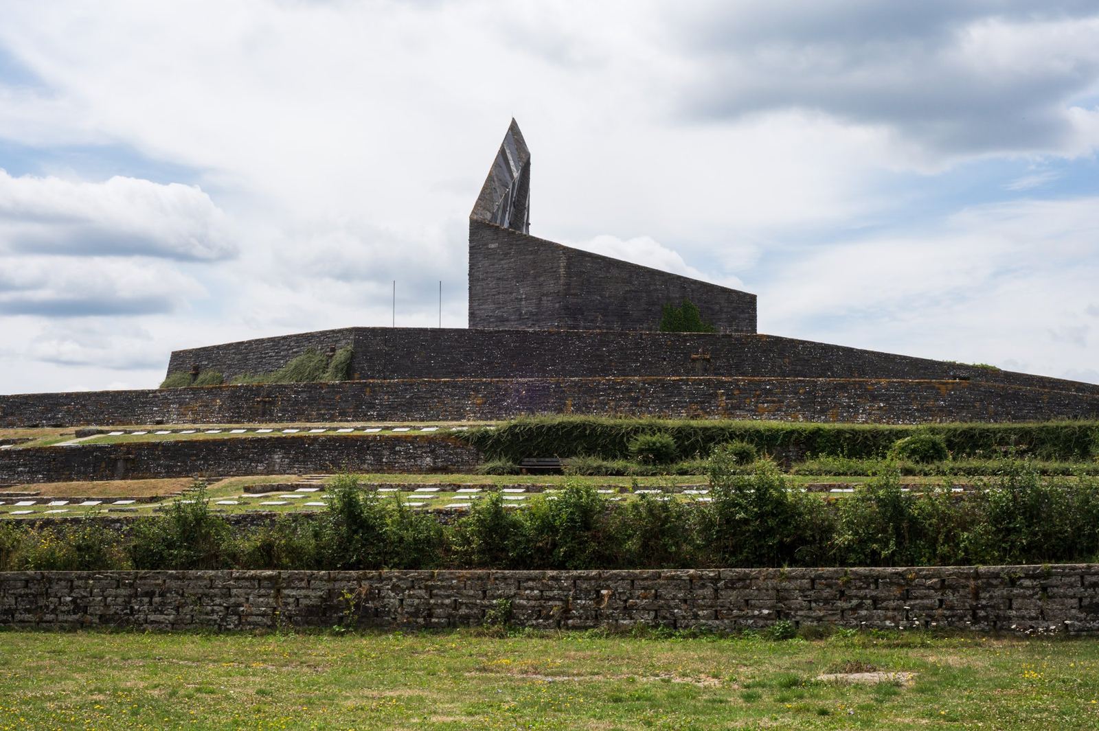 The German military cemetery at the Futa Pass.