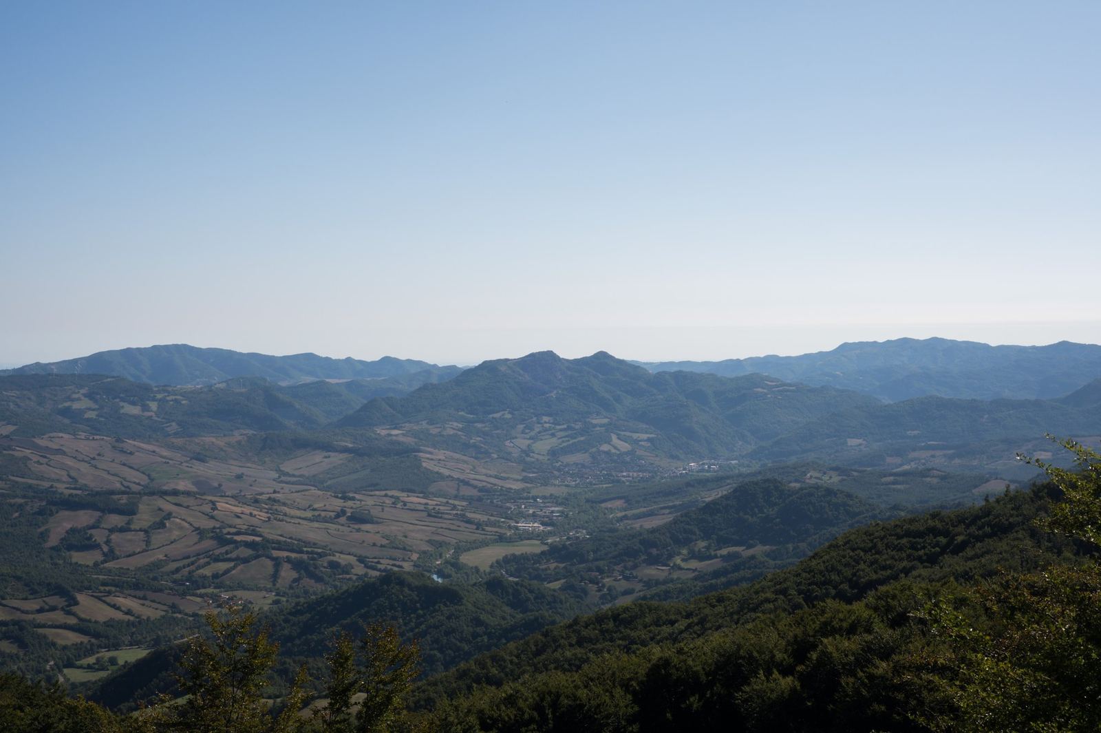 The next morning, from the ridge.