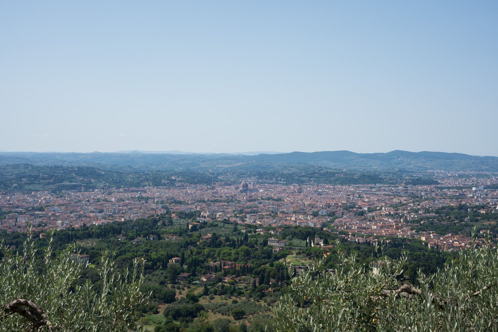 Florence from the hills of Fiesole.